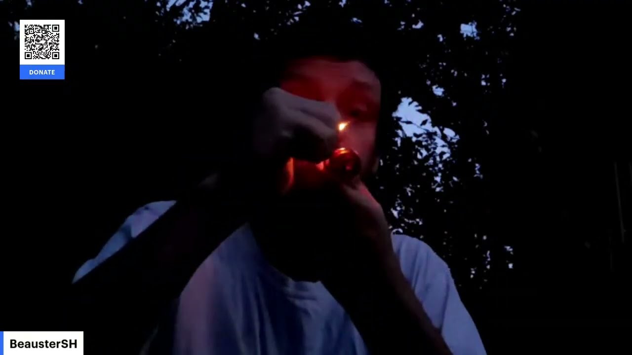 Smoking in nature ASMR for relaxation