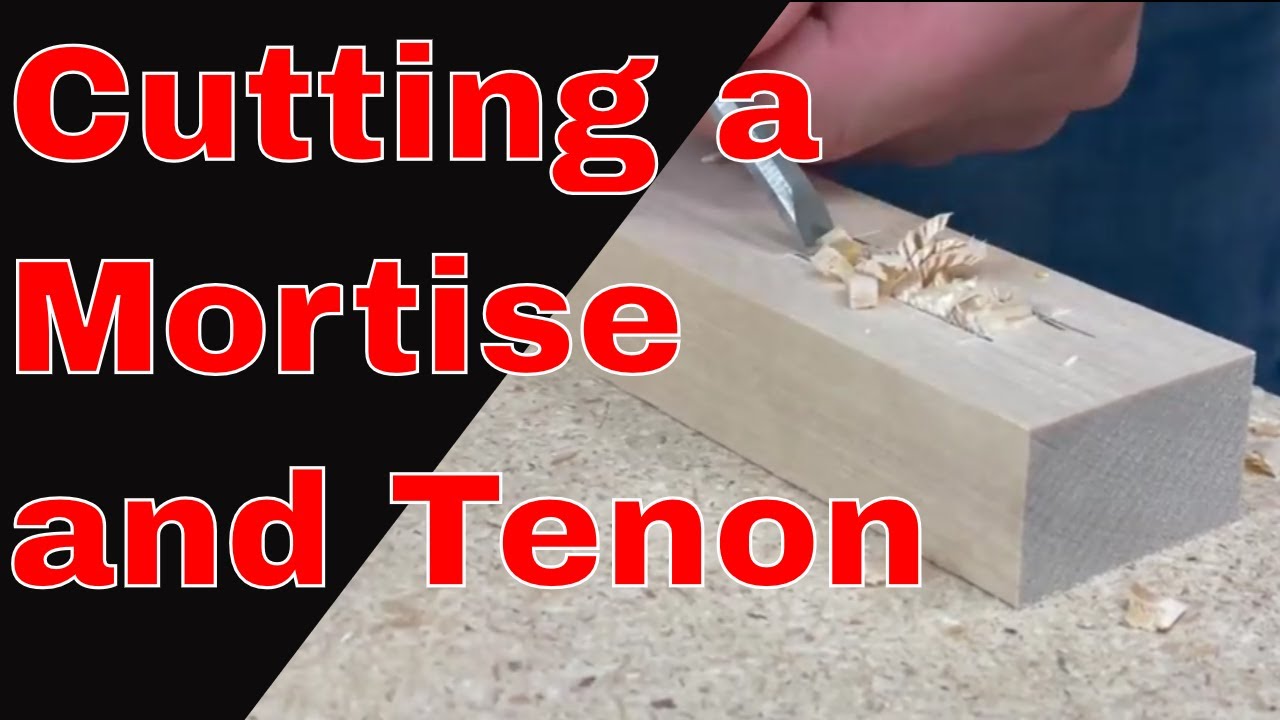 Hand Cutting a Mortise and Tenon | Day 4 Hand Cut Joinery Practice #asmr #sosatisfying #asmrsounds