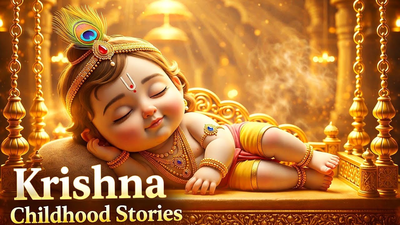 Shri Krishna Govind Hare Murari | Baby Sleep Music | Peaceful Krishna Bhajan #radhakrishna