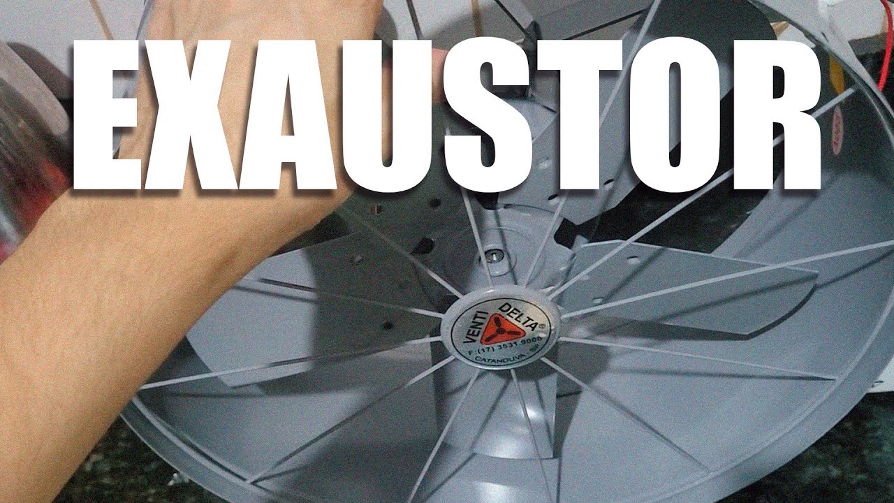 Exaustor Venti-delta ligação com capacitor e chave reversar | Hamburgueria Delivery