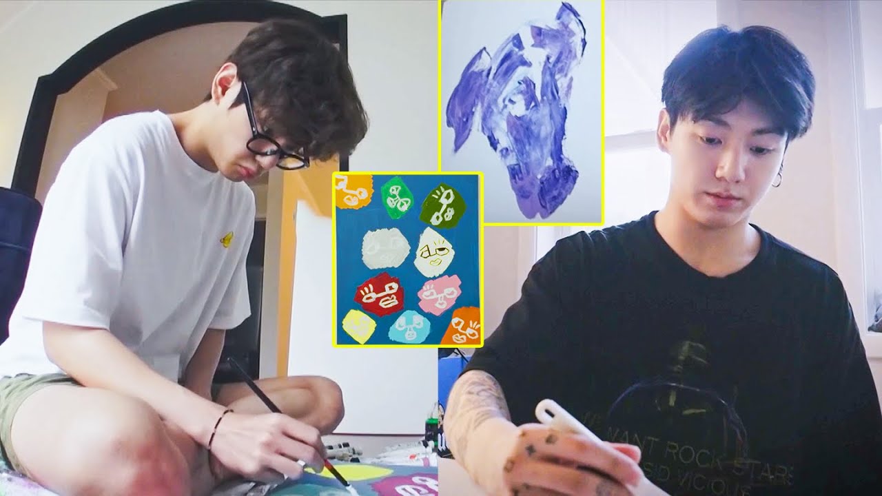【BTS 日本語字幕】BTSの描画スキル