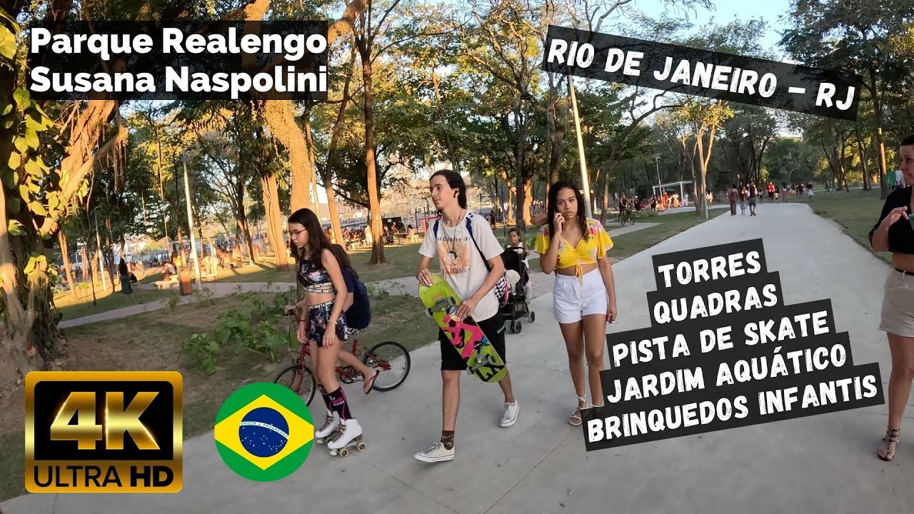 ⁴ᴷ⁶⁰ Walking Rio de Janeiro - Brasil : Parque Realengo