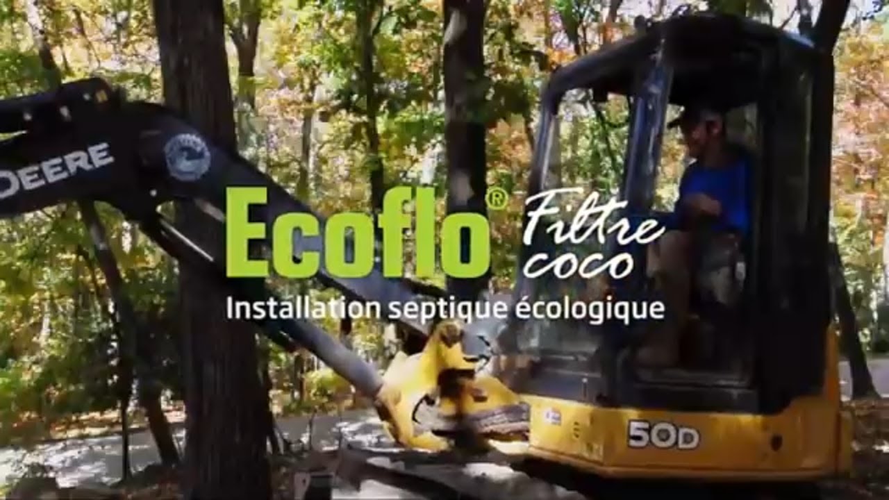 Biofiltre Ecoflo - Installation d'un modèle Polyéthylène | Installation septique