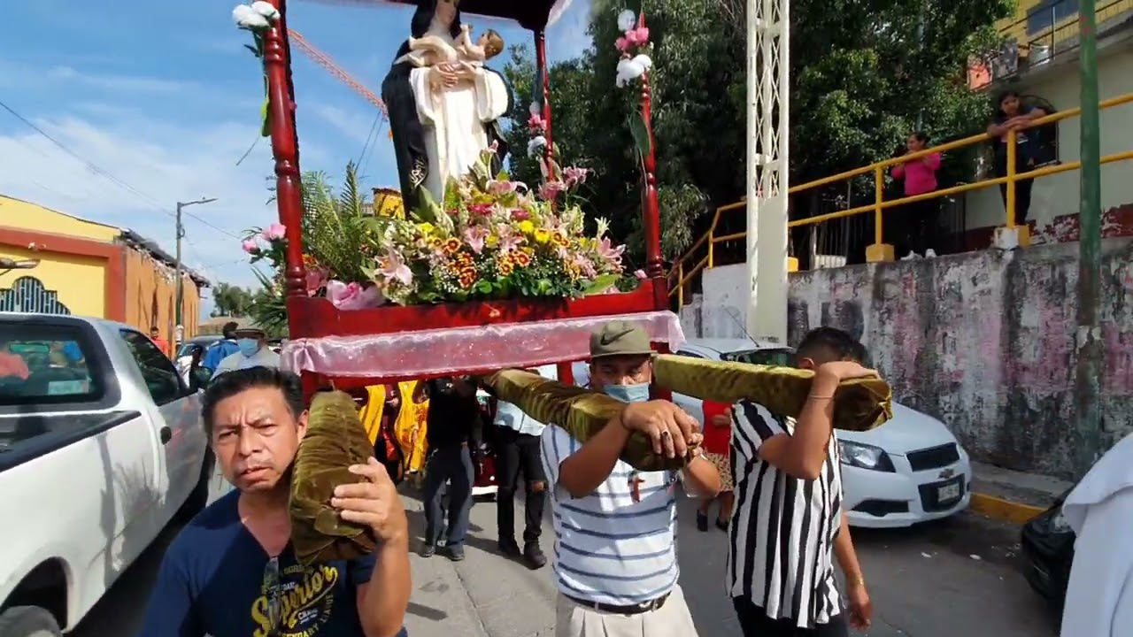 SANTA ROSA DE LIMA 2022, PROCESION EN SAN JUANICO TLALNEPANTLA MEX.
