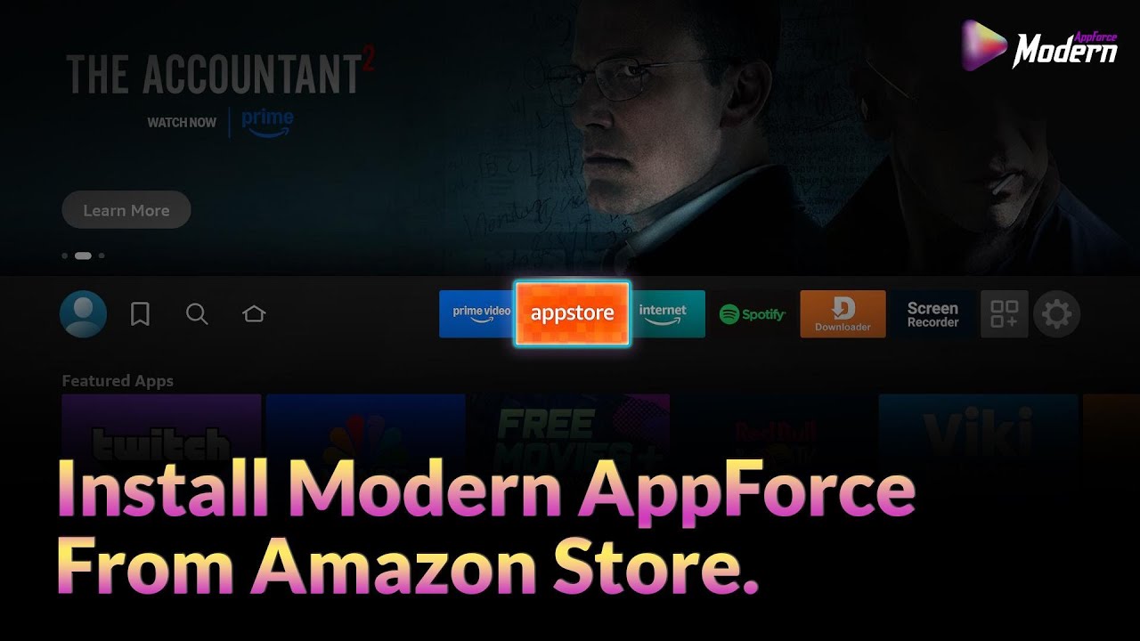How to Install Modern AppForce from the Amazon Appstore