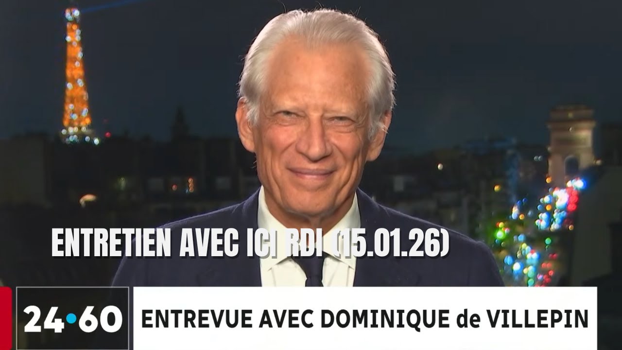 ENTRETIEN AVEC ICI RDI DANS L'ÉMISSION 24.60 (15.01.26)