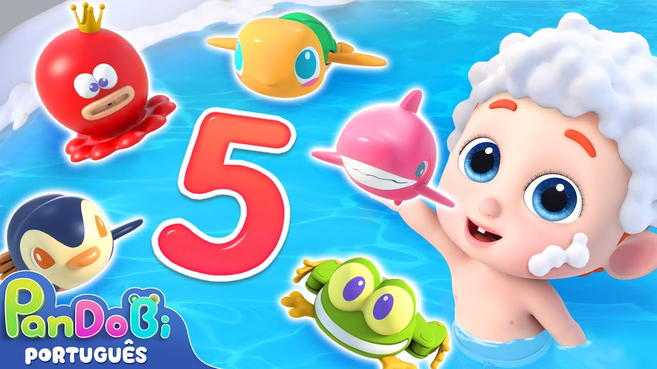 Bebê Tubarão e Pintinho Amarlinho no Banho | 25 MINUTOS com a Família Pandobi | Super Pandobi