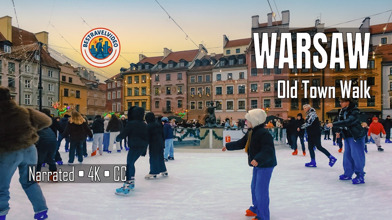WARSAW Old Town Winter Tour (Day & Night) | Stare Miasto Streets + St. John’s Basilica