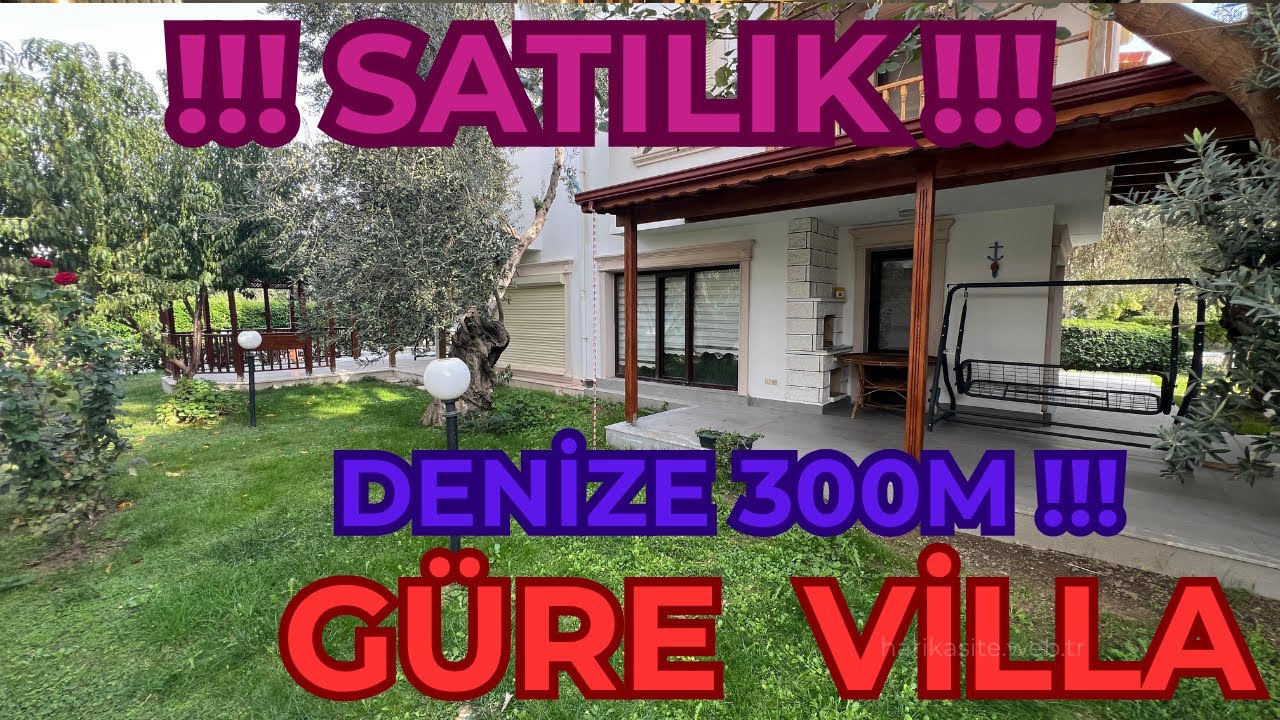 DENİZE ORTALAMA 300M MESAFEDE SATILIK VİLLA GÜRE BÖLGESİNDE    E-1751