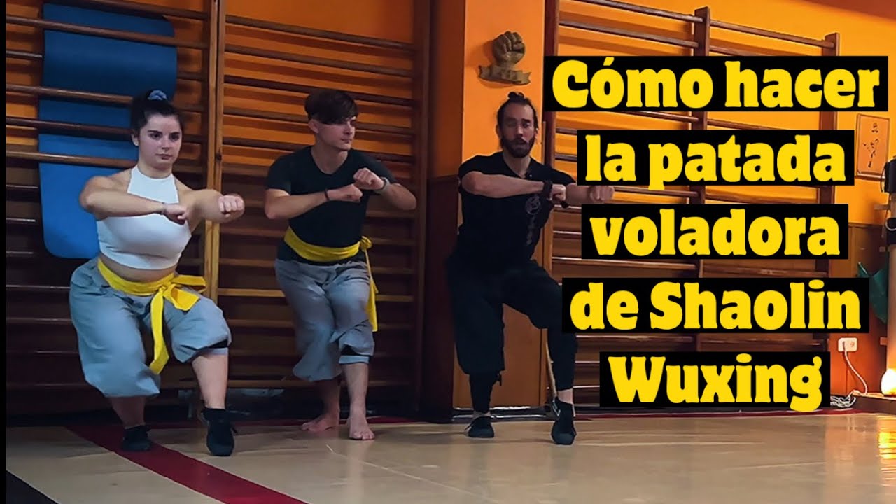 Cómo hacer la Patada Voladora de Shaolin Wuxing en la Segunda Forma de Tigre.
