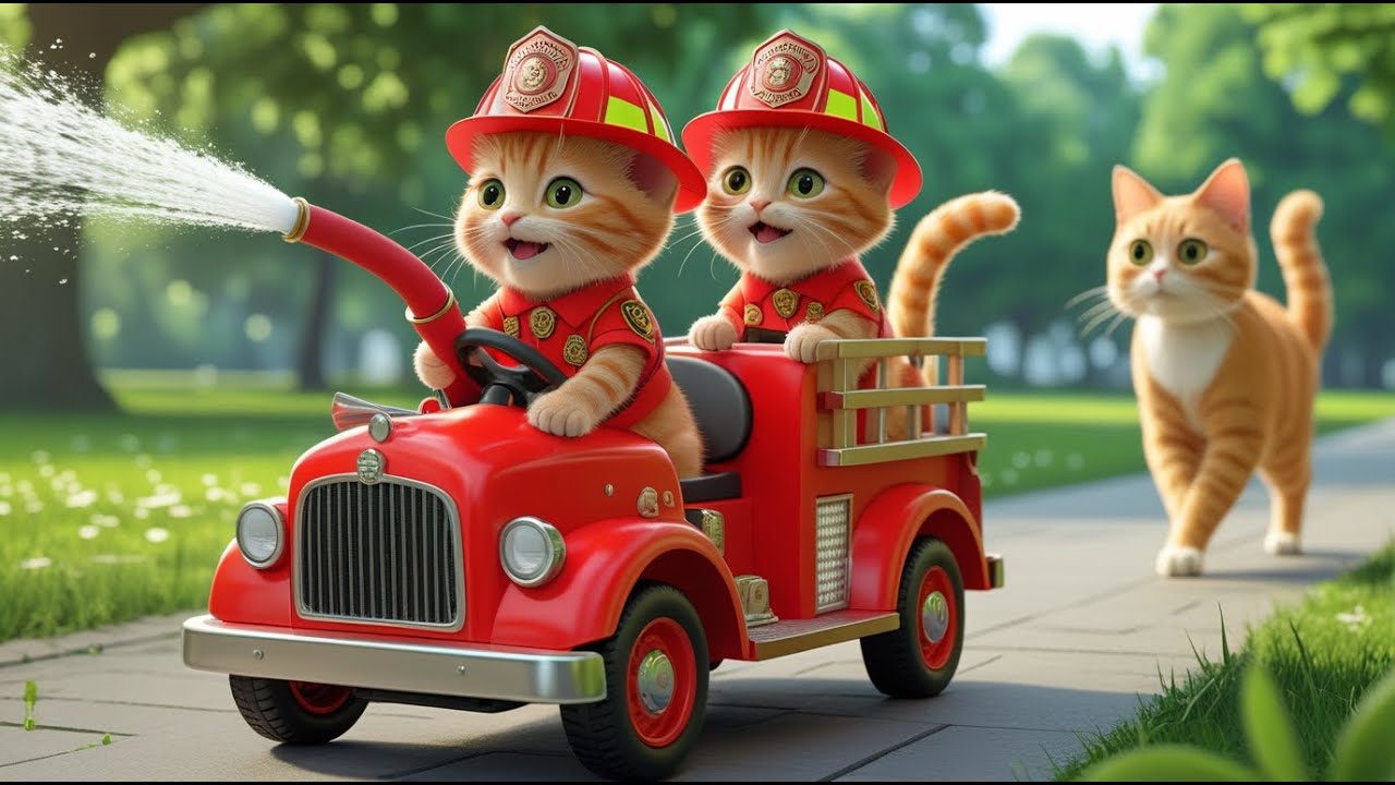 Mama Cat Trims Fur on the Farm and Makes Tiger Hat For Kittens At Home🐾🎩🐯
