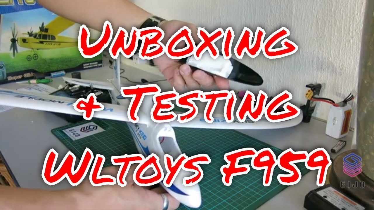 Unboxing WLTOYS F959 Sky King 2.4G 3CH 750mm Wingspan RC Airplane RTF