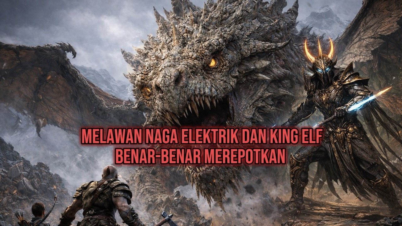PART 6 MELAWAN KING ELF DAN NAGA ELEKTRIK GOD OF WAR 2018 !!!
