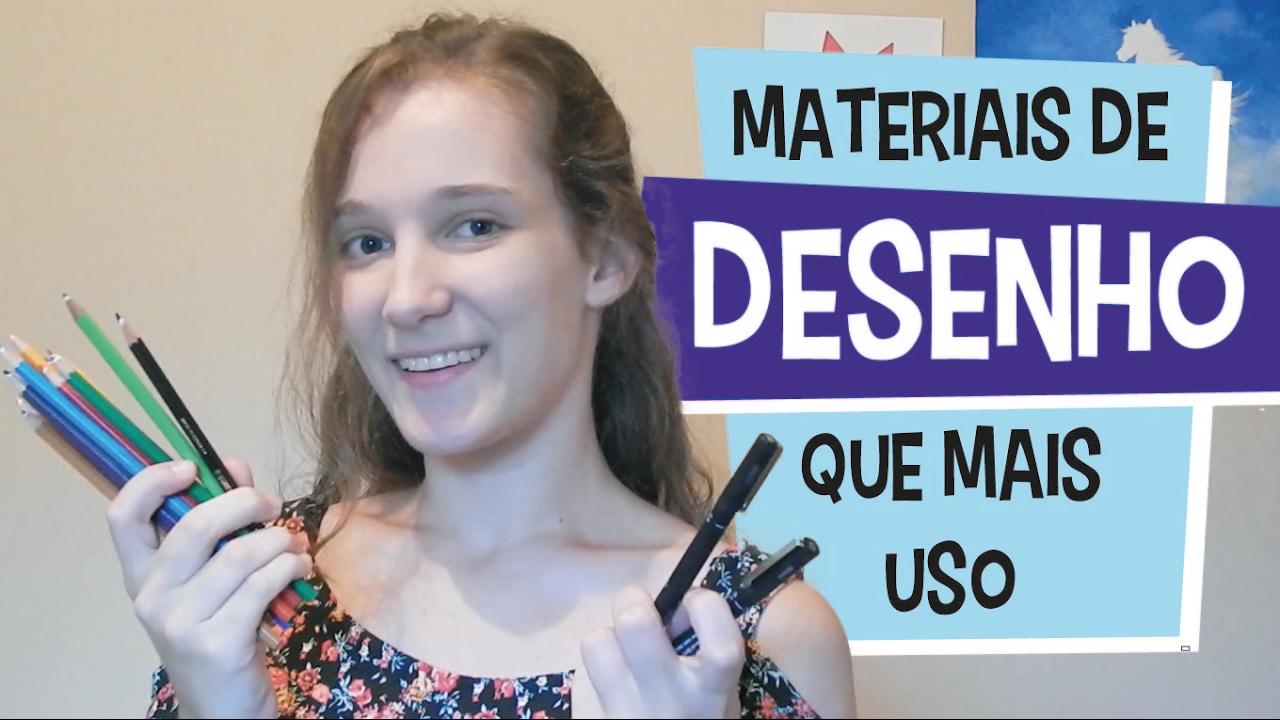 Materiais de desenho que mais uso