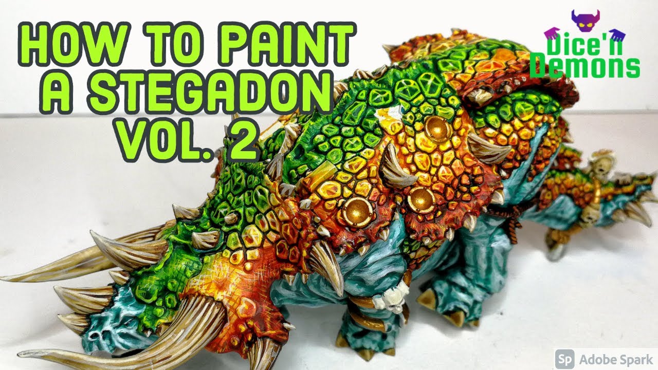 How to paint a Stegadon vol. 2