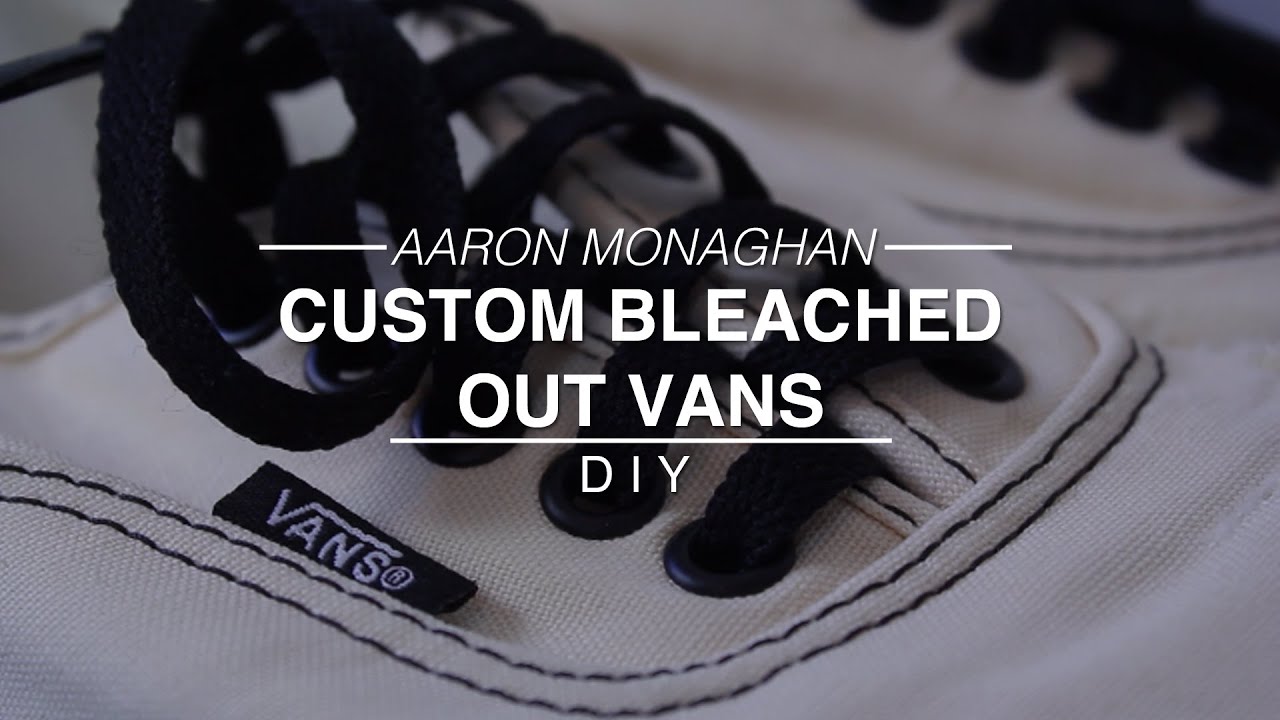 Custom Bleached Out Vans