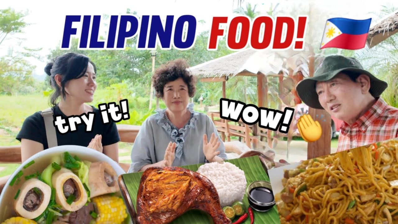 “Korean parents trying Filipino food for the first time. They love it this much?!” 😊