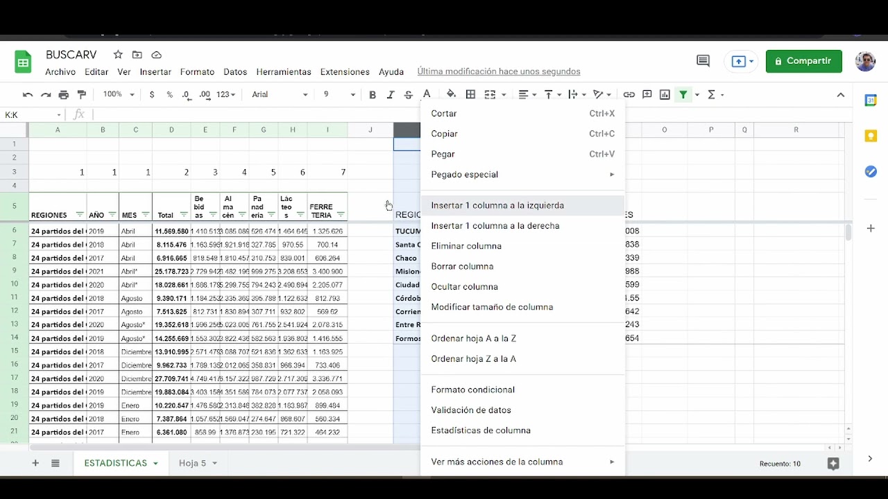 GOOGLE SHEETS - COINCIDIR - ARRAYS - BUSCARV AVANZADO