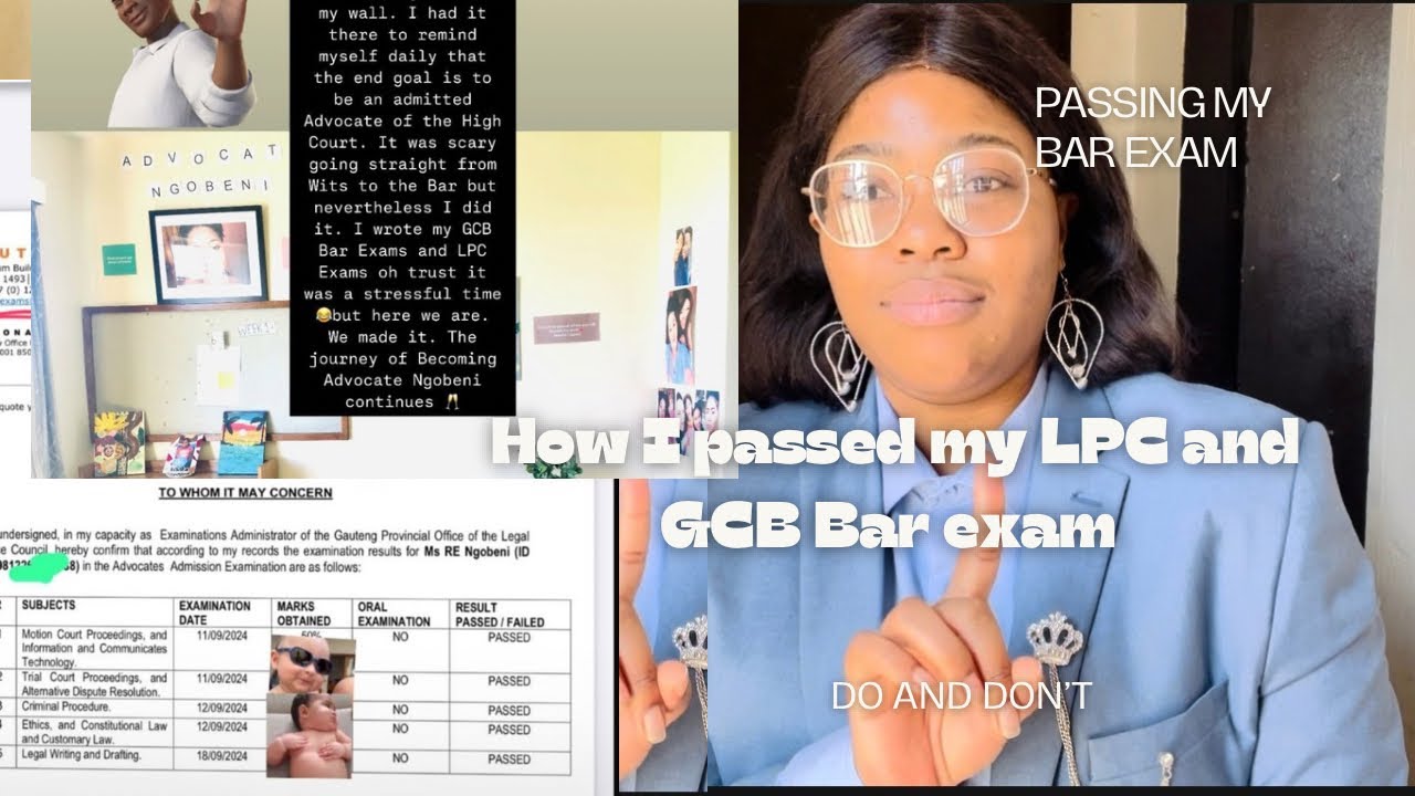 How I passed my Bar & LPC Exams | Dos and Don’ts | becoming an Advocate in South Africa