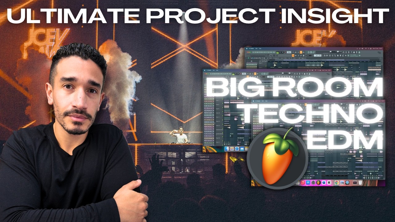 Ultimate Big Room, Techno, Acid & EDM FL Studio Tutorial | 3 Project Insights | 80 Minutes