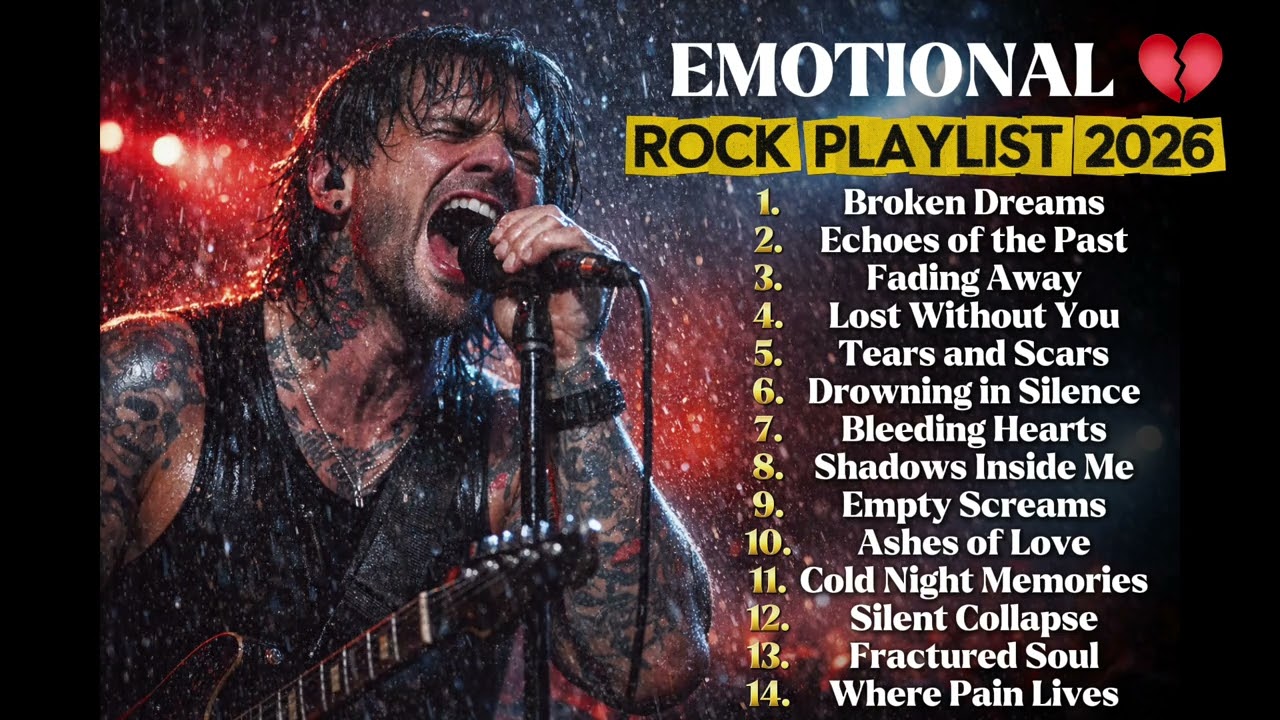 Emotional Rock Playlist 2026 💔 Songs That Hit You Hard (When You Feel Broken)