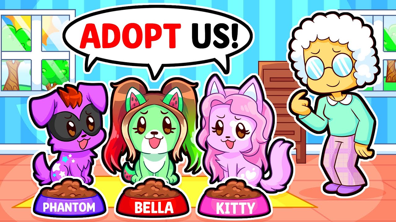 Getting ADOPTED in Roblox PET STORY!