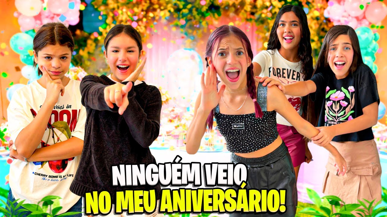 NINGUÉM VAI NO ANIVERSÁRIO DE 14 ANOS DA JÉSSICA SOUSA* ela está triste 
