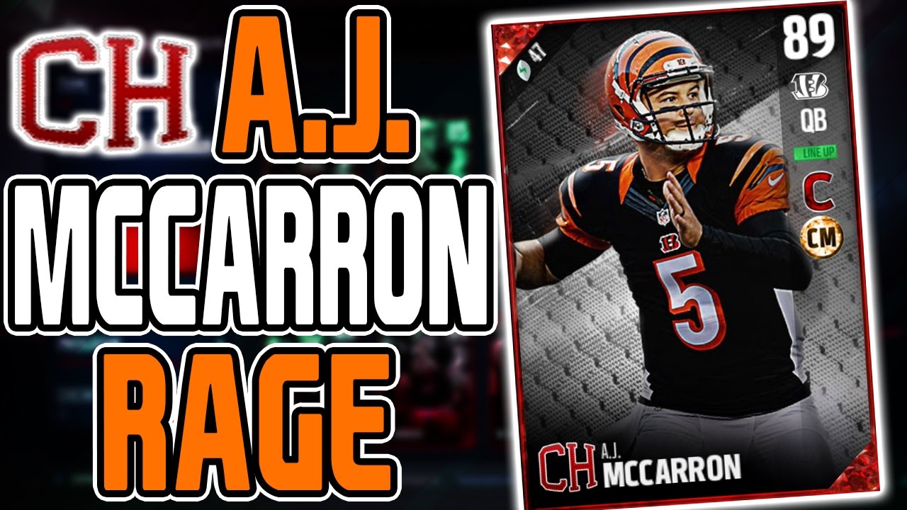 MUT 17 CAMPUS HERO AJ MCCARRON RAGE! MUT 17 CAMPUS HERO AJ MCCARRON GAMEPLAY! MUT 17 CAMPUS HERO QB!