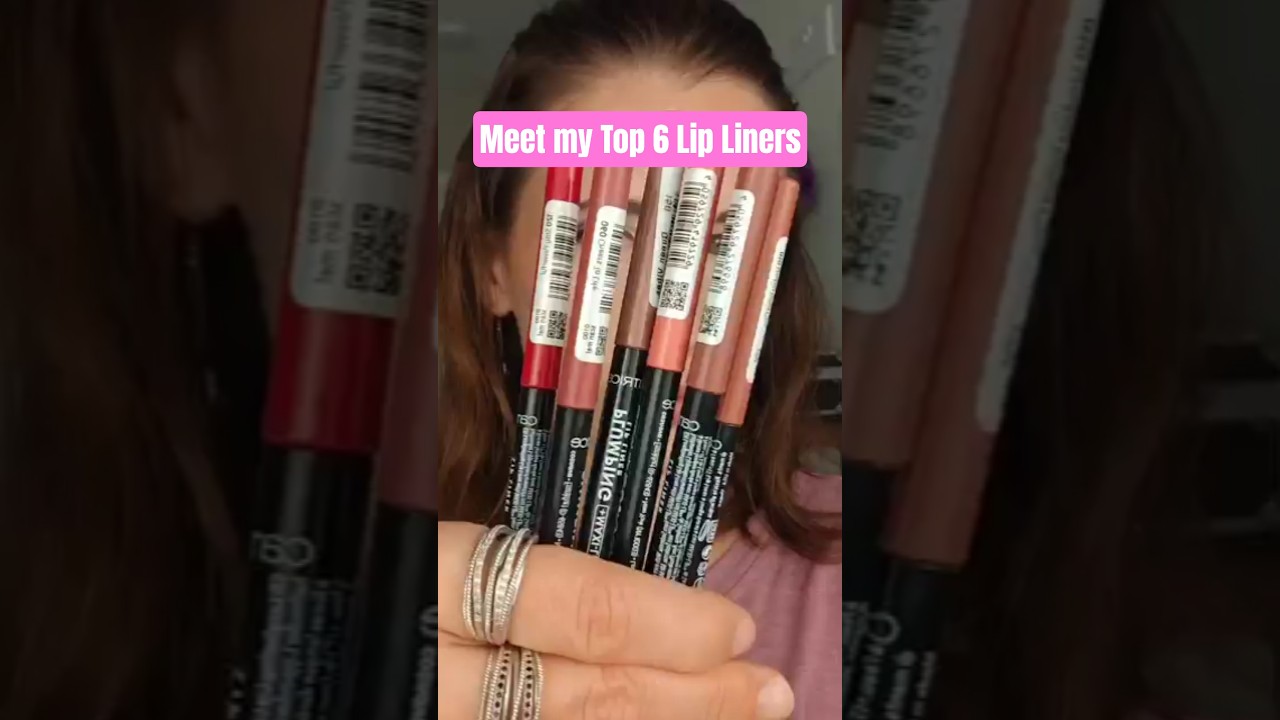 Meet my Top 6 Catrice Plumping Lip Liners 💄 Over 40, Light Skin | &euro;3 Lip Swatches #shorts #fyp