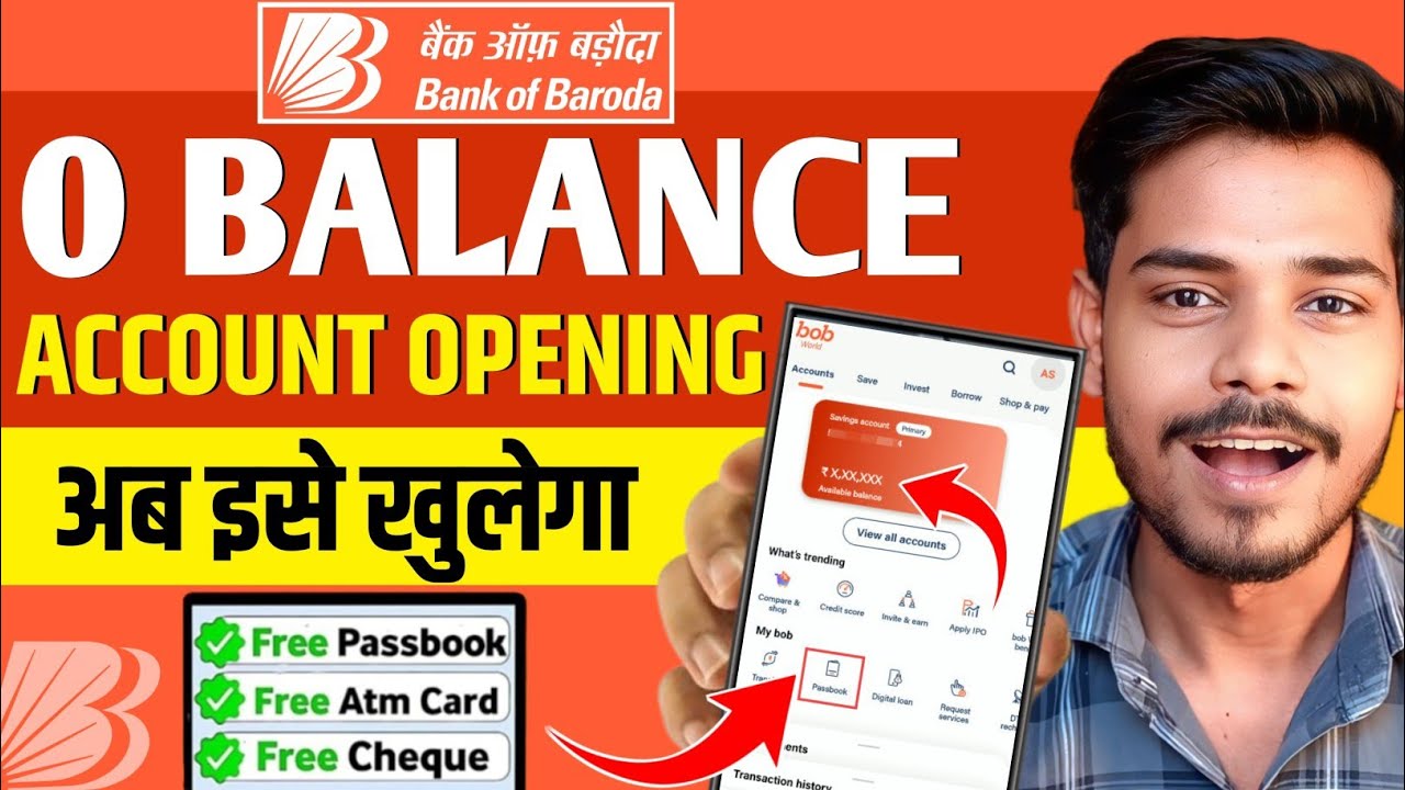 Bank of Baroda Online Account Opening 2025| BOB Zero Balance Account Opening Online | Bank of Baroda