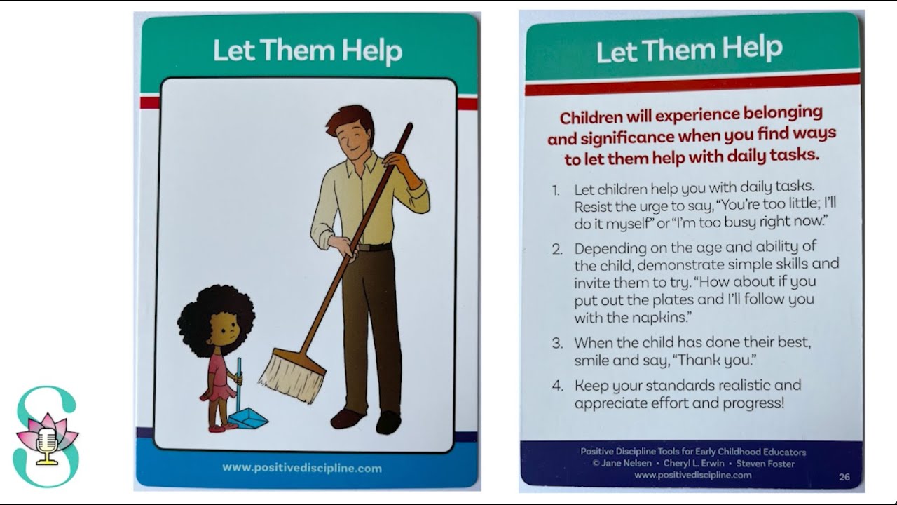 Let Them Help - Positive Discipline ECE Toolcards