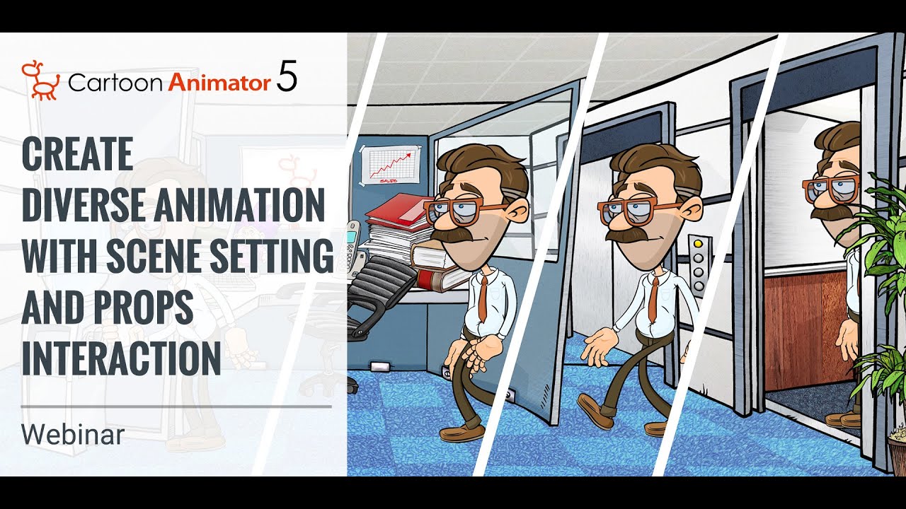 Create Diverse Animation with Scene Setting and Prop Interaction