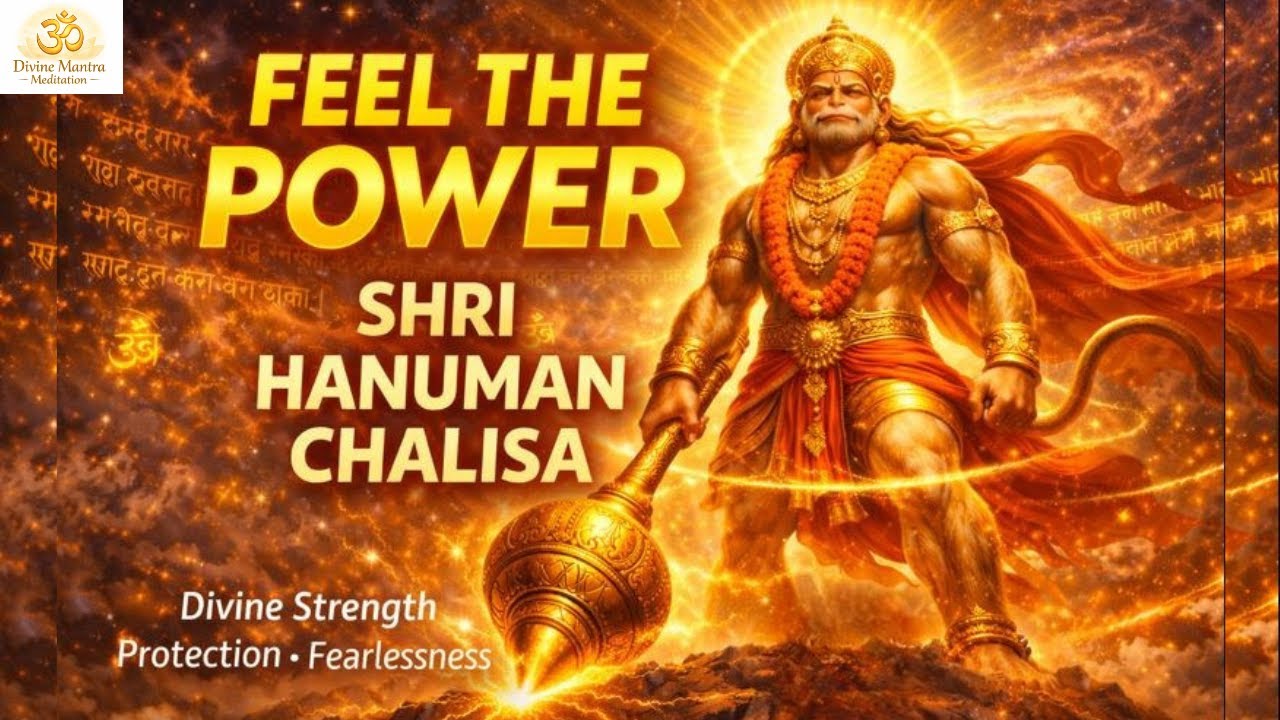 Feel the Power of Hanuman Chalisa  | Cosmic Energy | Strength, Courage & Divine Protection
