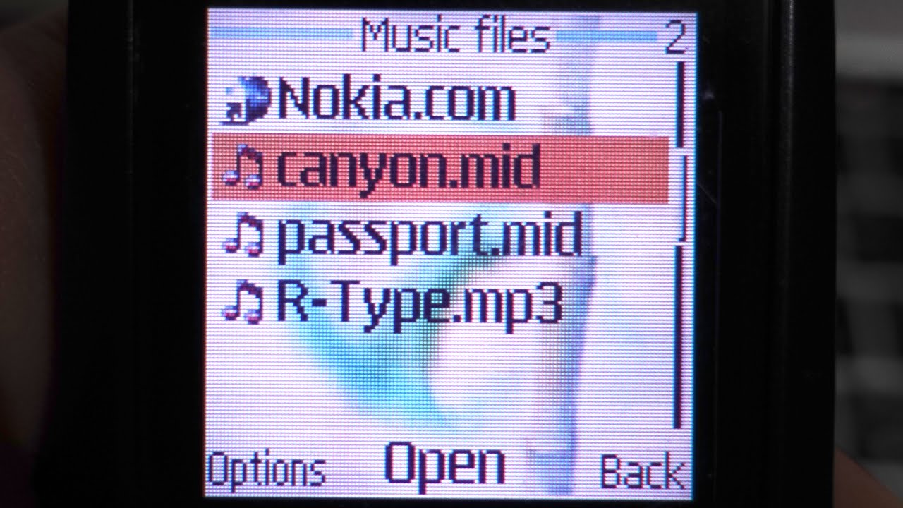 [MIDI] CANYON.MID on a Nokia 2610