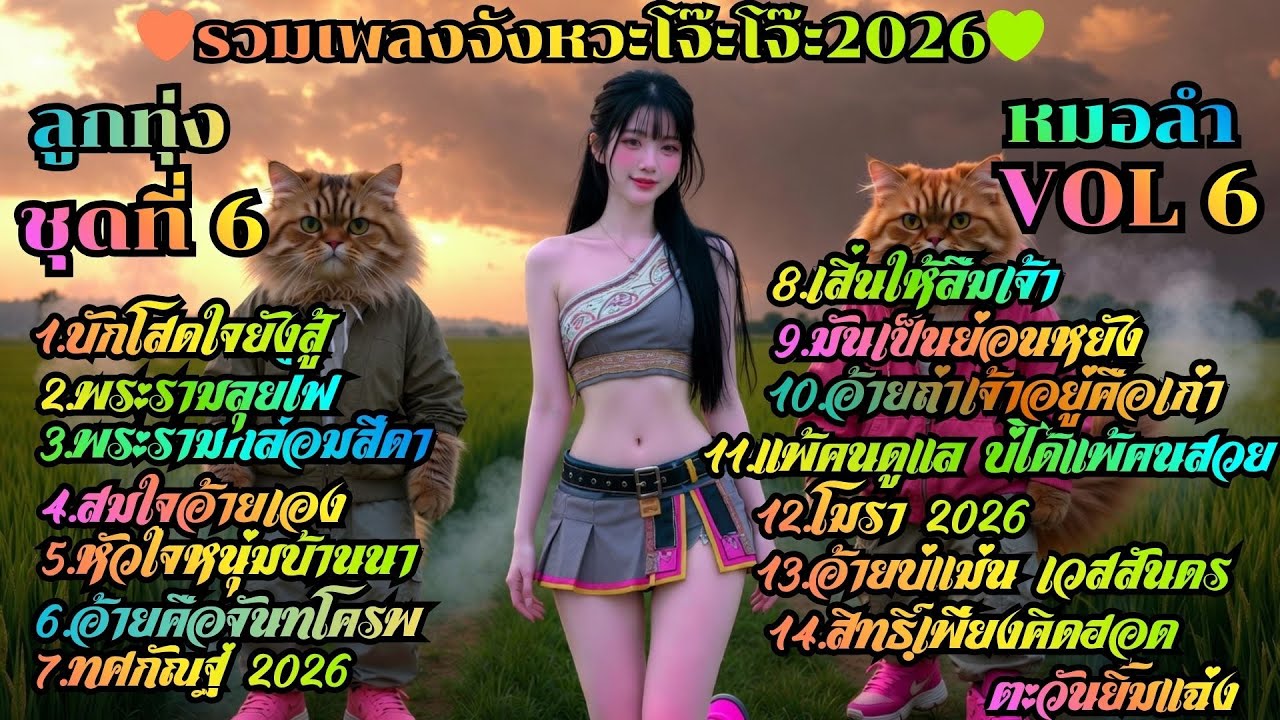 รวมเพลงจังหวะโจ๊ะโจ๊ะ2026ชุดที่6 #เพลงใหม่ล่าสุด #รวมเพลงลูกทุ่ง #ลูกทุ่งฮิตตลอดกาล #ลูกทุ่งมาแรง
