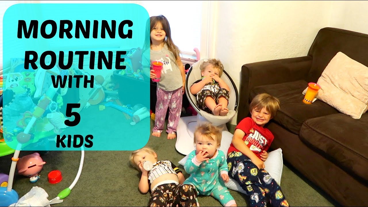 MORNING ROUTINE WITH 5 KIDS UNDER 5 YEARS OLD
