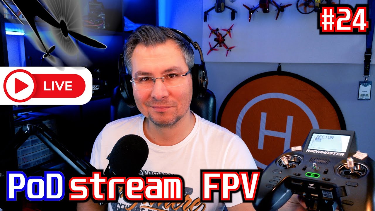 PoDstream FPV #24. Przygotowanie do budowy Tinywhoopa, GPS-RTH, Walksnail Ascent, RM Boxer Mod, Q&A