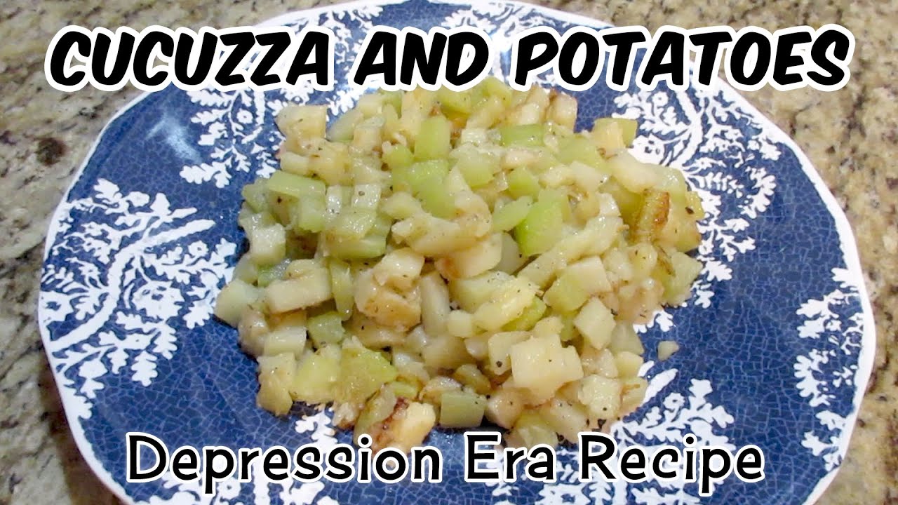 Cucuzza And Potatoes - Depression Era Recipe - Cucuzza Squash Recipe