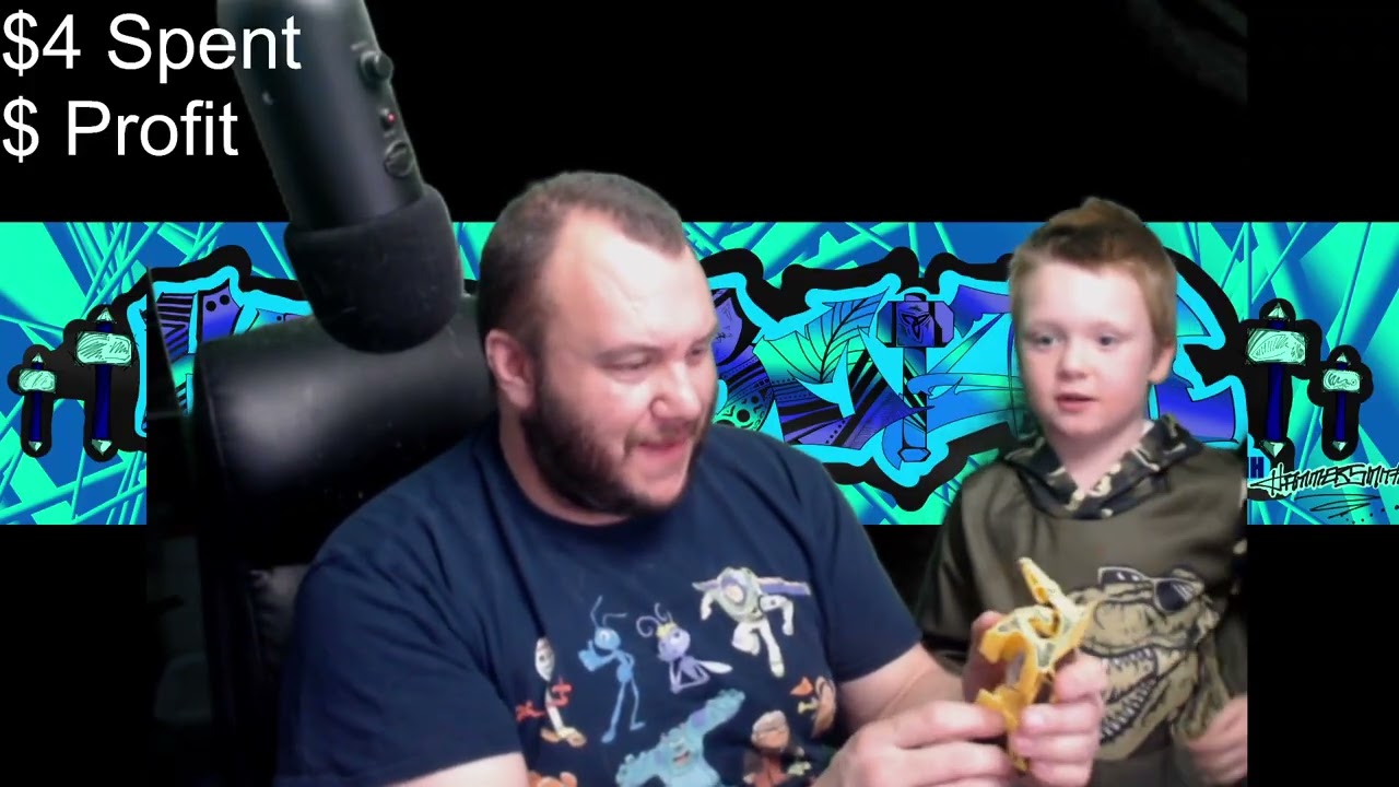 Transformers mega bag with my son Canaan!