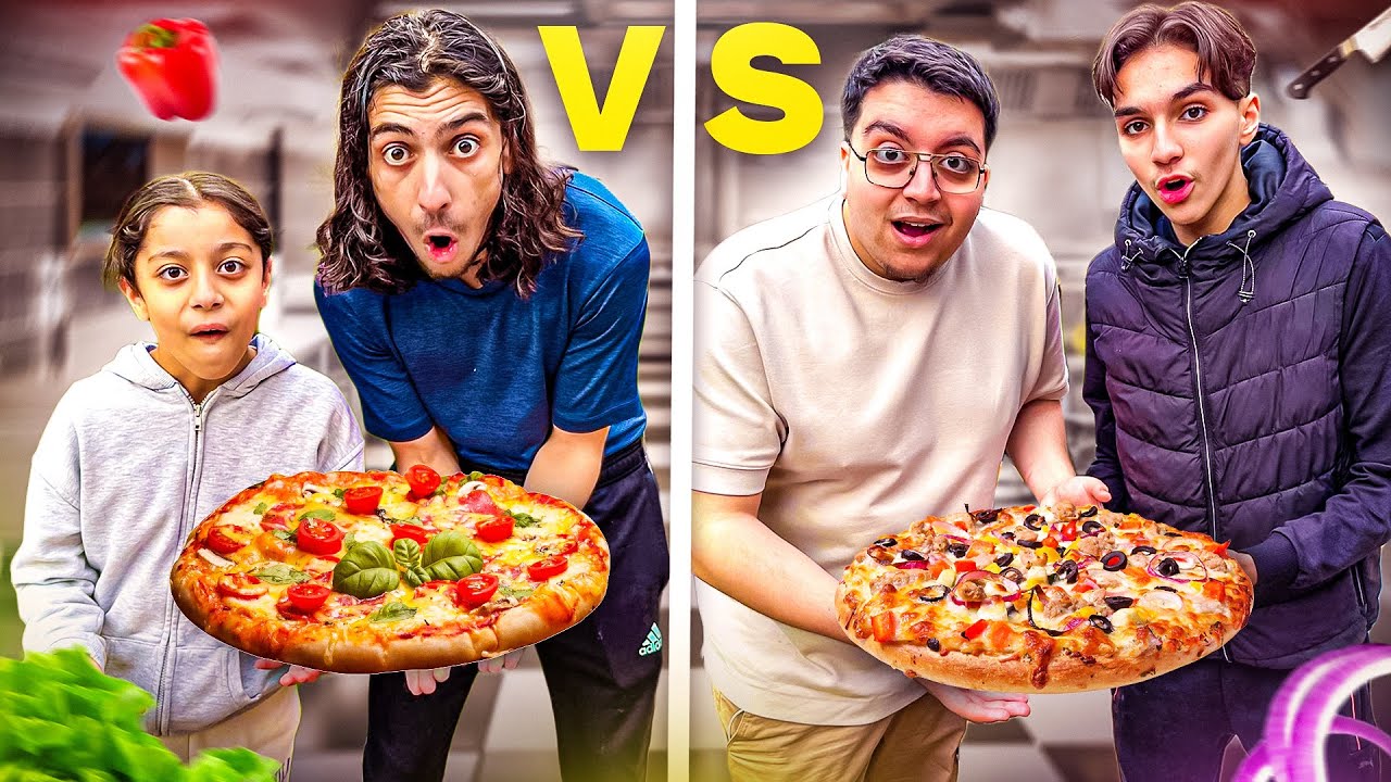 Qui fait la meilleur PIZZA DE LA FAMILLE ? : Pizza challenge Fr&egrave;re VS Cousin 😍