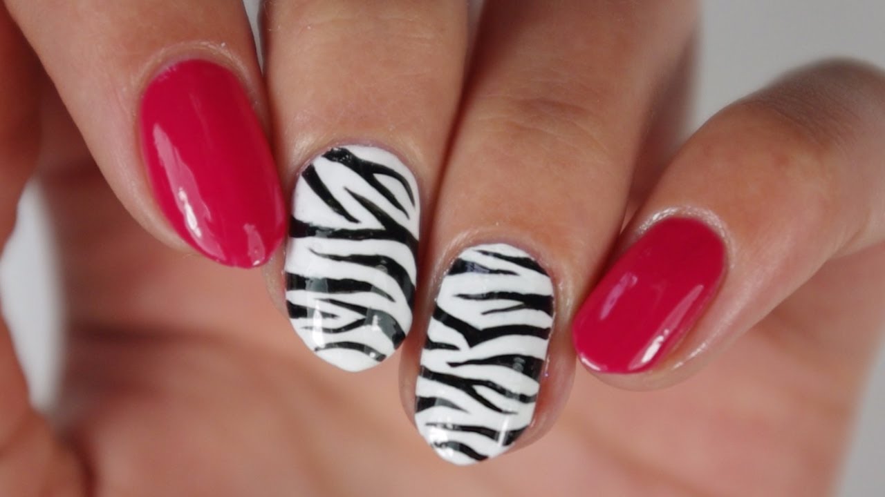 NAIL ART FACILE : RAYURES DE ZÈBRE♡