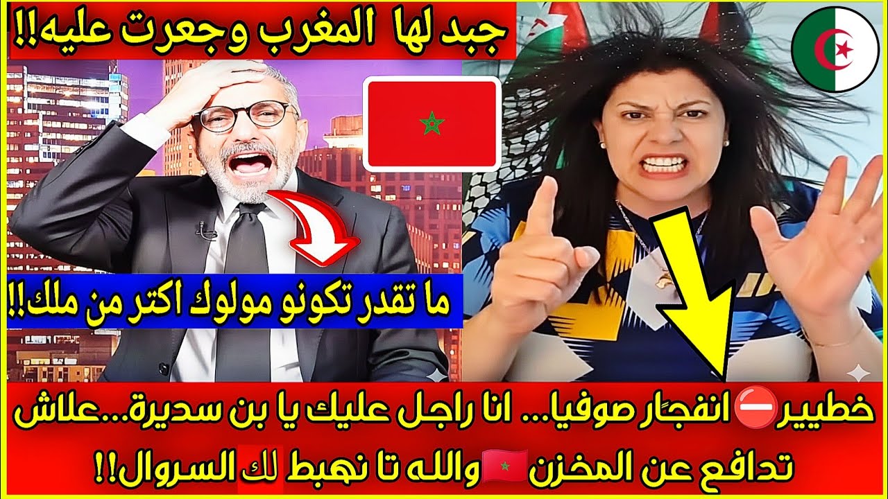 عاجل🔴انفجـًار صوفيا وبهدلت على بن سديرة بسبَب المغرب🇲🇦علاش تضرب الشيتة للجيران يا الطحـًان الرخيــًص