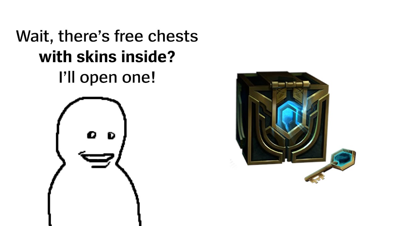 Getting free skins in LoL be like...