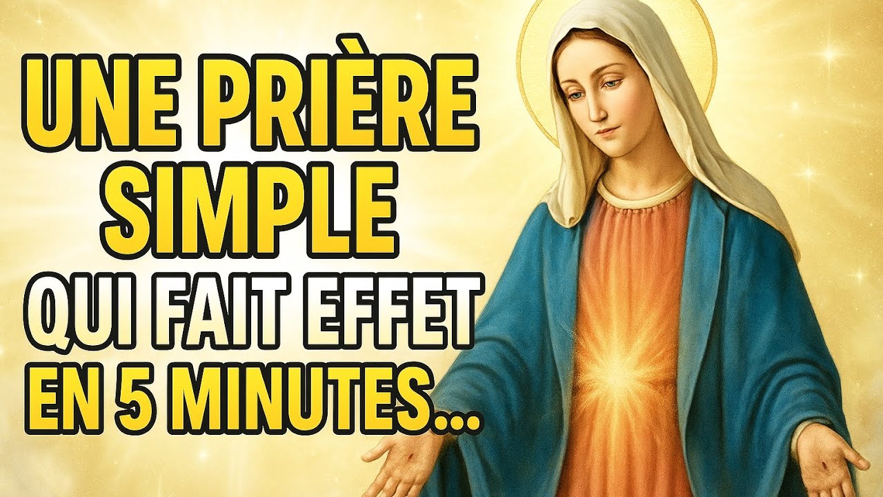 🌹 UNE PRIÈRE SIMPLE à la VIERGE MARIE Qui Agit en SEULEMENT 5 MINUTES… 💫
