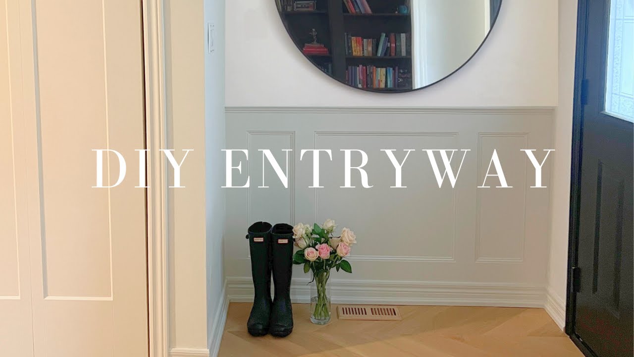 DIY Entryway Wainscoting