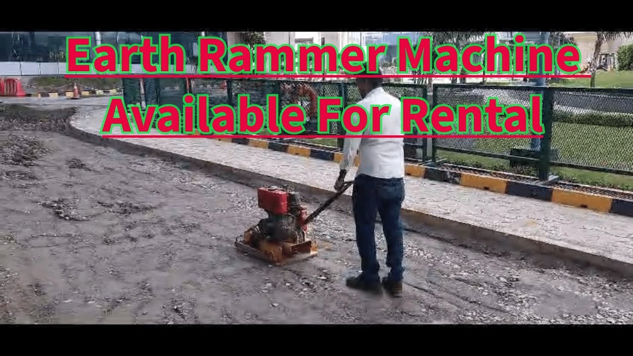 Earth Rammer Machine Available For Rental #soil compactor #compactor #rental chennai #near me
