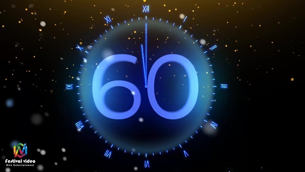 New Year Countdown 60sec | Countdown New Year 2019 | wishes video | whatsapp video | 60 sec