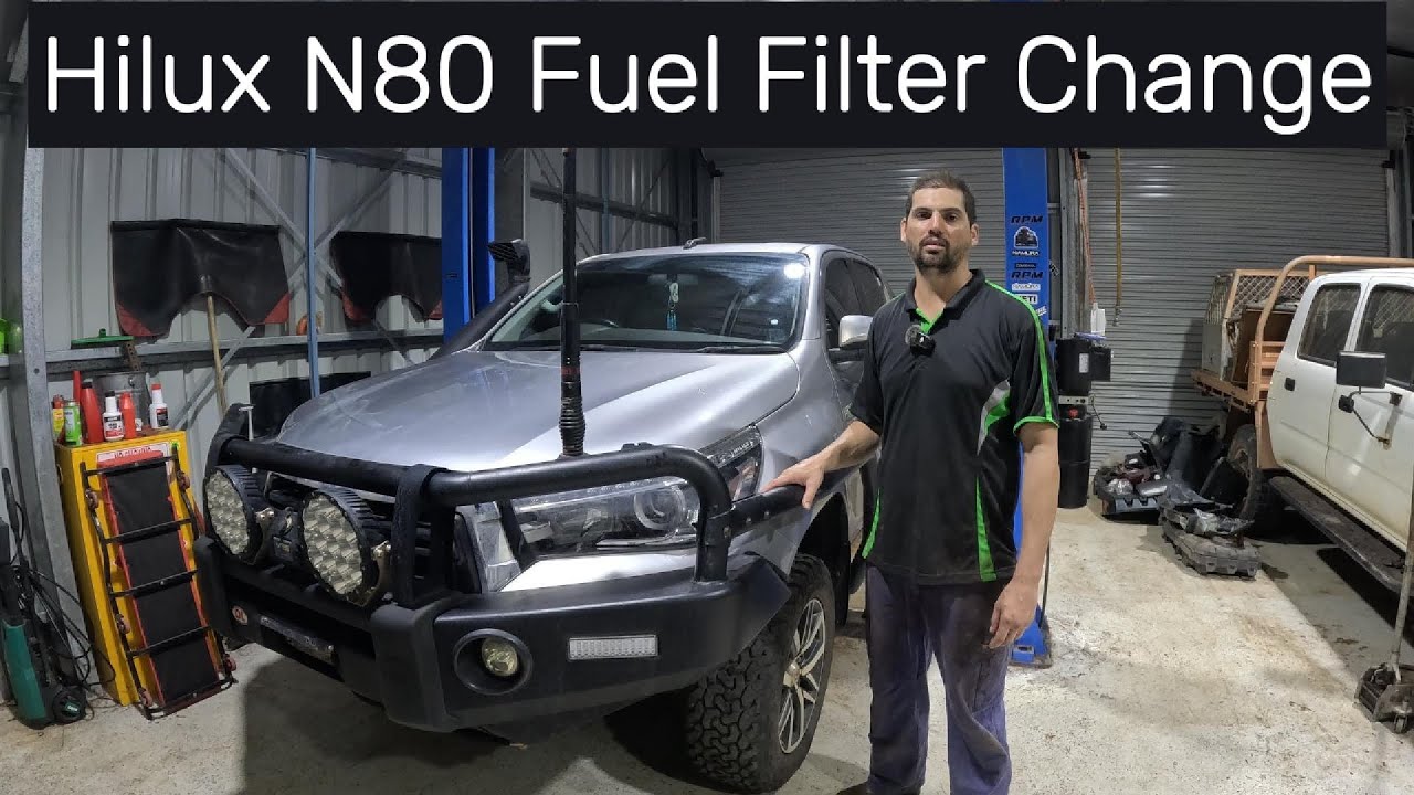 Как заменить топливный фильтр в Toyota Hilux N80 (2015-н.в.)