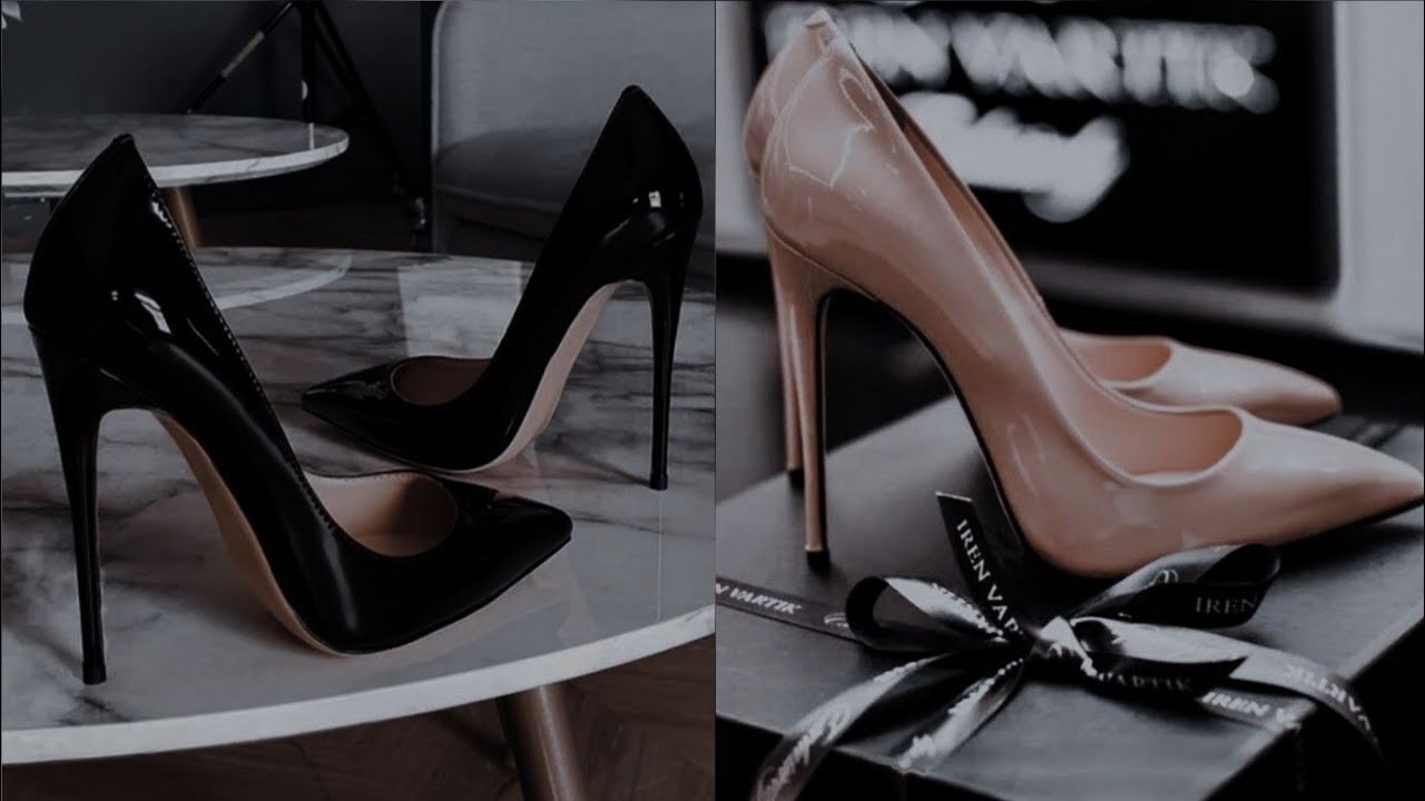 Cool and aesthetic high heels patent leather Stiletto's heels design ideas for ladies