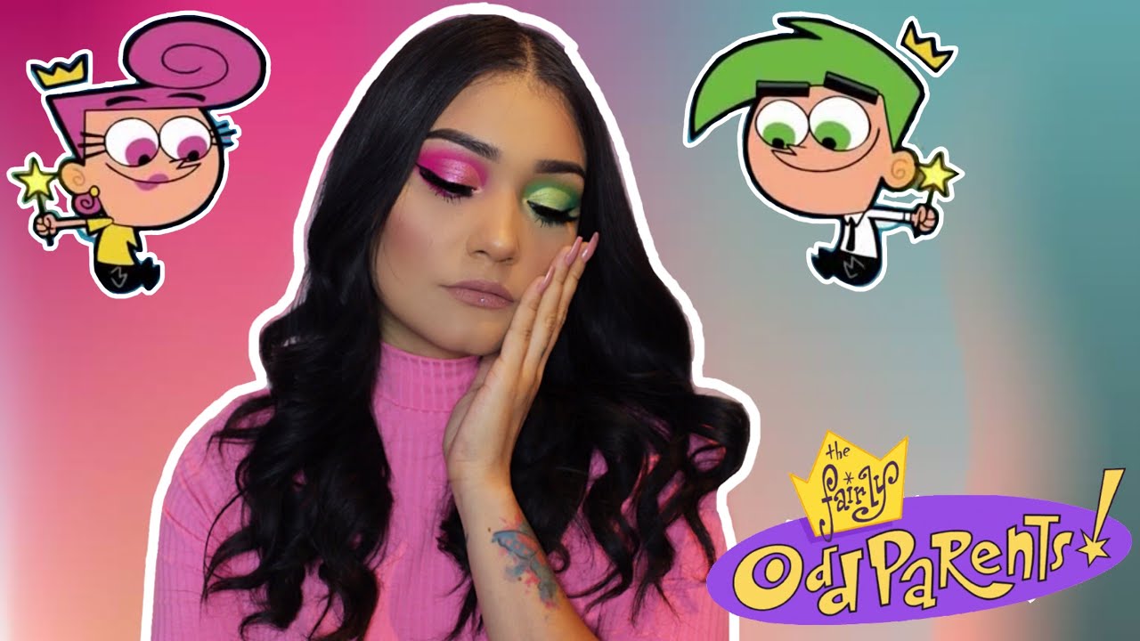 maquillaje cosmo y wanda utilizando la nueva paleta de BEAUTY CREATIONS ALICIA/ PADRINOS MÁGICOS